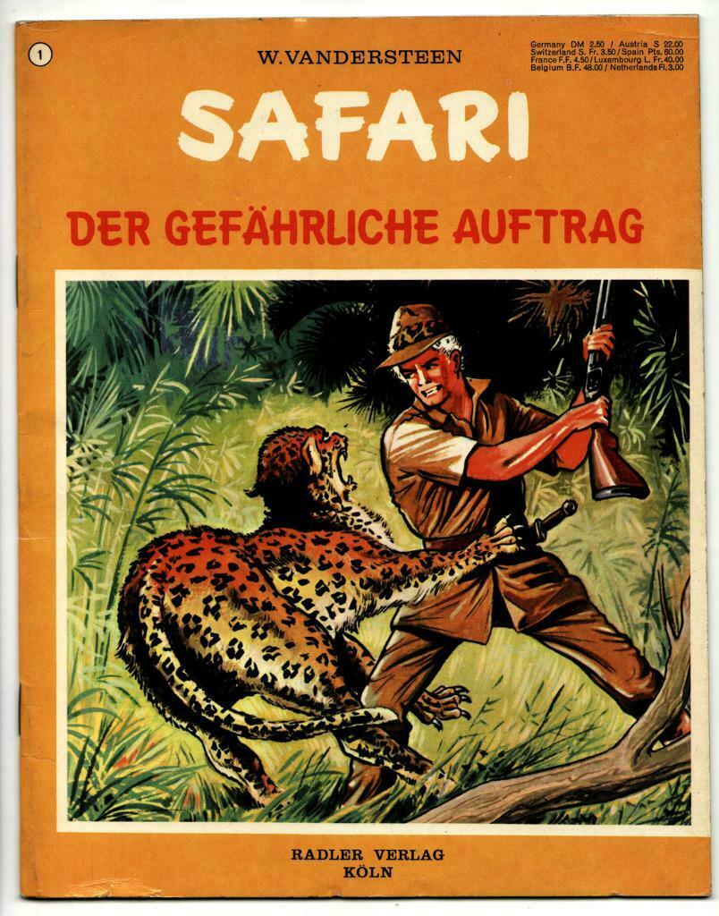 strip SAFARI (Duitstalig) W.Vandersteen, Boeken, Meerdere stripboeken, Ophalen of Verzenden, Gelezen
