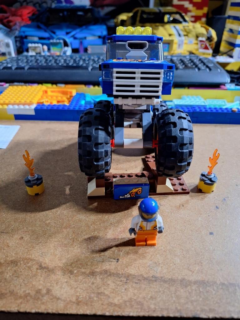 lego 60180 monster truck, Ophalen of Verzenden, Gebruikt, Complete set, Lego