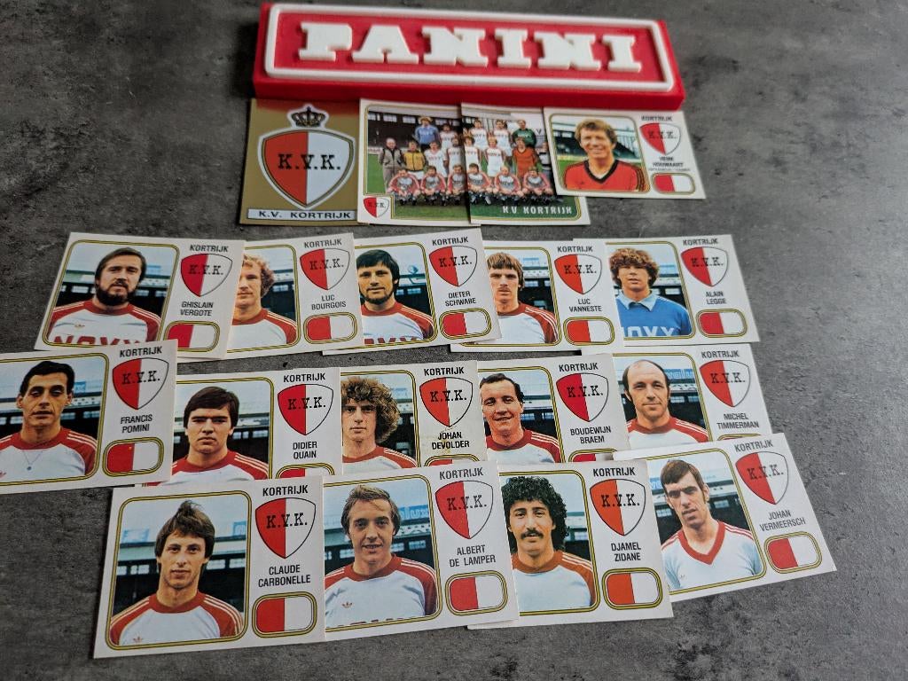 PANINI FOOTBALL 81 KVK KORTRIJK 18 STICKERS 1981 voetbal, Verzenden, Nieuw