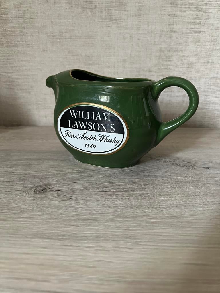 Vintage groene kruik „William Lawson's”, Ophalen, Gebruikt, Overige typen