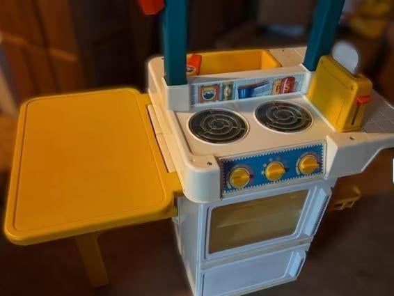 fisher price vintage keuken met originele doos, Kinderen en Baby's, Ophalen, Gebruikt, Overige typen