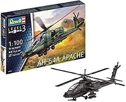 Revell | AH-64A Apache | GRATIS LEVERING, Hobby en Vrije tijd, Modelbouw | Vliegtuigen en Helikopters, 1:200 of kleiner, -, Verzenden