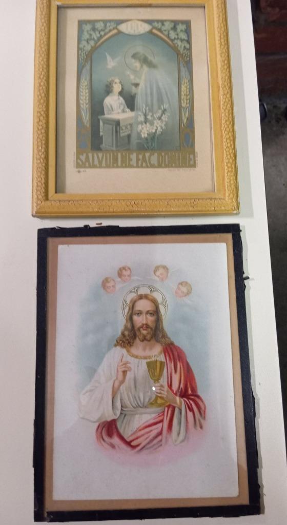 2 kaders jezus christus, Ophalen of Verzenden