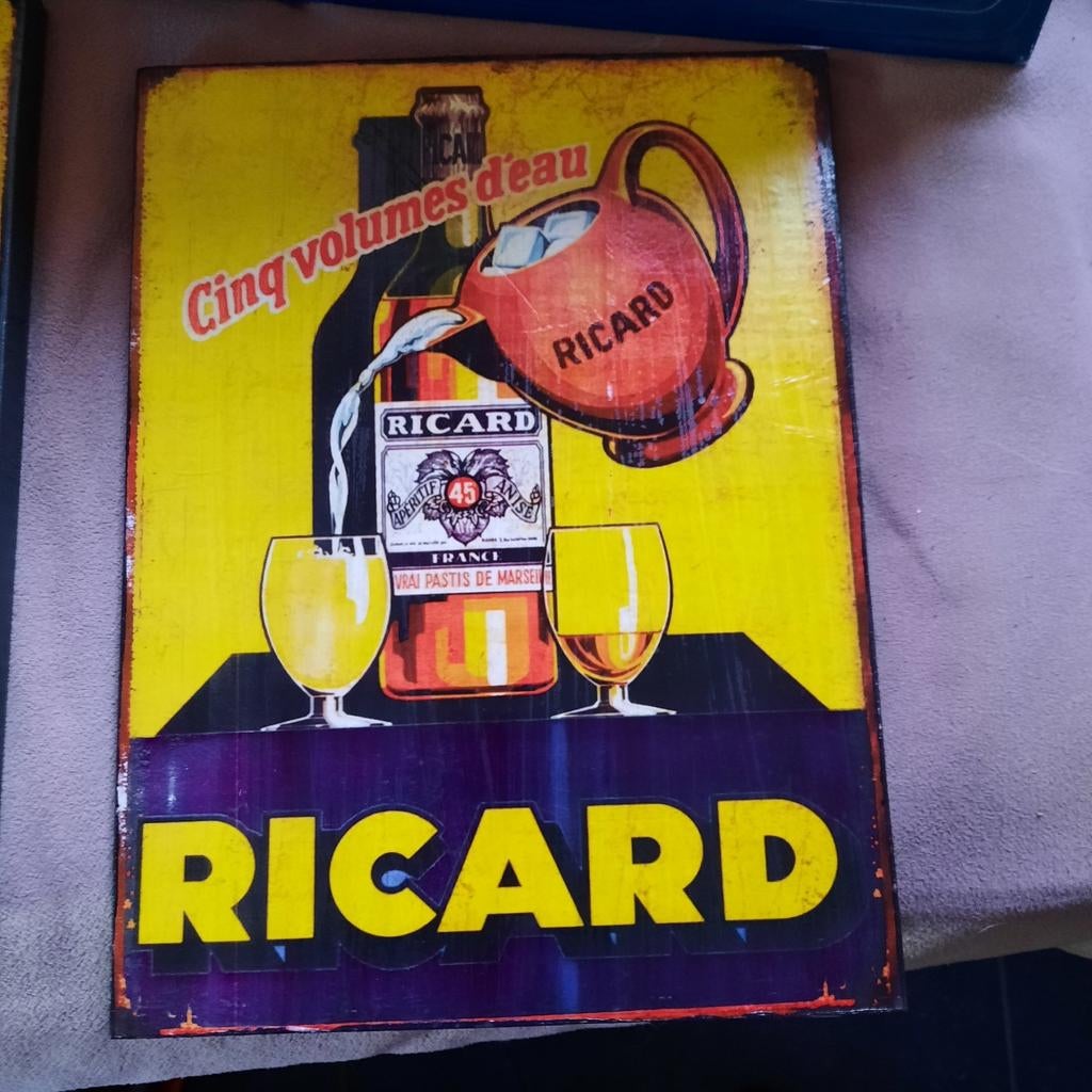 Ricard bordjes ., Ophalen of Verzenden, Zo goed als nieuw