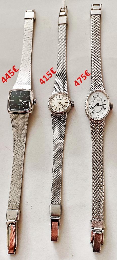 Montres-bracelets dame MADEP mécaniques argent massif NEUVES, Ophalen of Verzenden, Nieuw