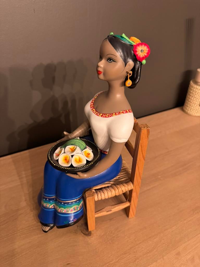 Mooi handgemaakt Mexicaans beeldje, Enlèvement, Comme neuf