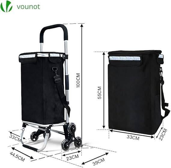 Chariot de courses | à 6 roues | LIVRAISON GRATUITE, Neuf, VOUNOT, -, -
