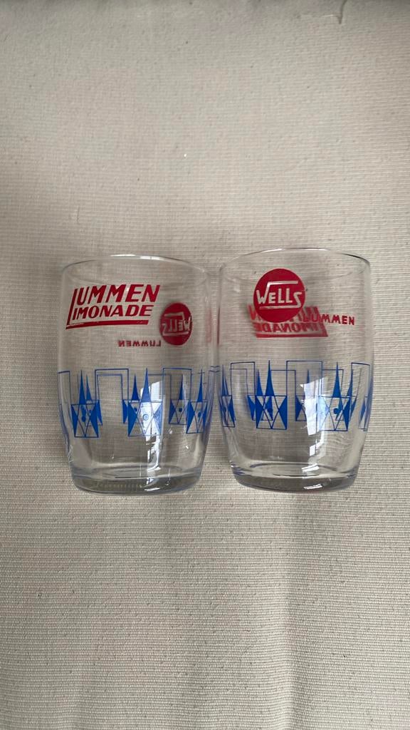 Lummen  limonade wells, Verzamelen, Glas en Drinkglazen, Ophalen, Zo goed als nieuw