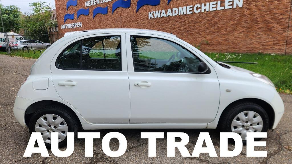 Micra | 1ste Eig. | LEZ OK | Keuring + garantie, Auto's, Nissan, Voorwielaandrijving, Stof, 4 cilinders, Wit