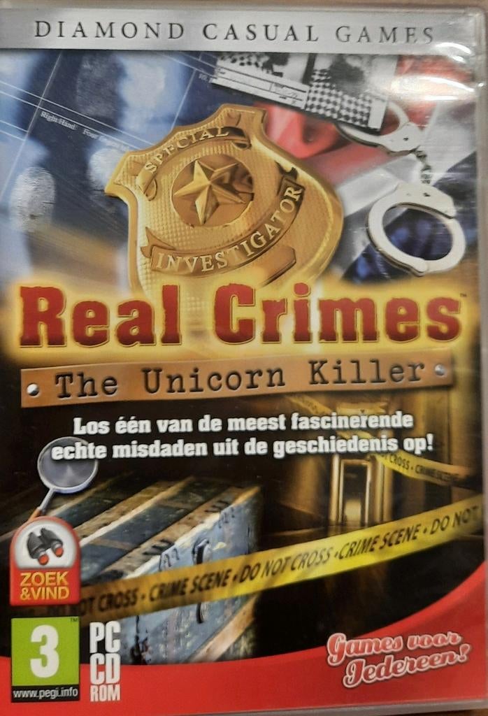 CD-Rom PC Real Crimes : Le tueur de licornes, Enlèvement ou Envoi, Utilisé