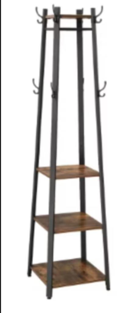 Porte-manteau de luxe en acier avec 8 crochets180 cm de haut, Neuf, Enlèvement ou Envoi, 150 à 200 cm, Bois