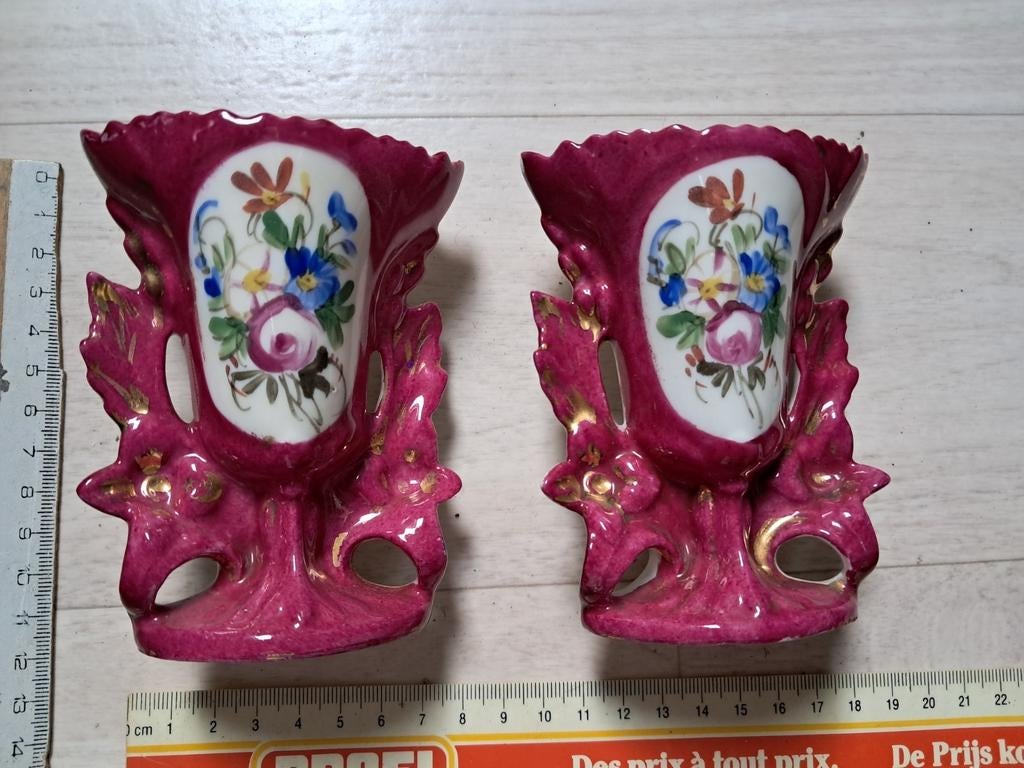 Koppel gelijke vaasjes, Ophalen of Verzenden