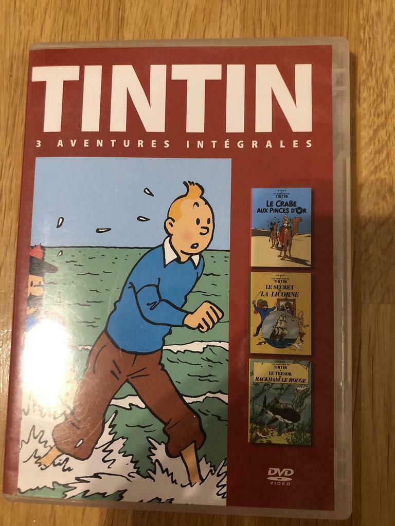 DVD Tintin 3 aventures, Verzamelen, Ophalen of Verzenden, Kuifje, Zo goed als nieuw