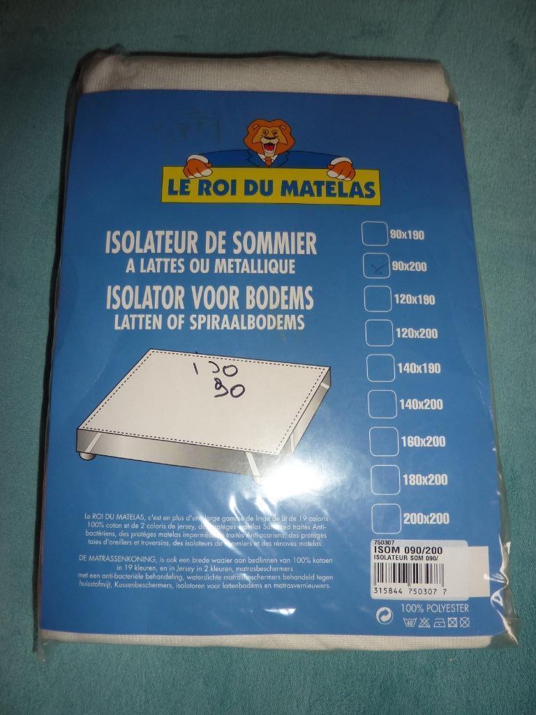 Isolateur de sommier à lattes ou métallique 90 x 200, Ophalen, 90 cm, Eenpersoons, Nieuw