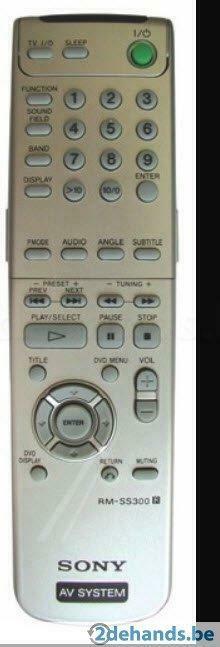 Sony afstandsbediening RM-SS300, Enlèvement ou Envoi, Utilisé