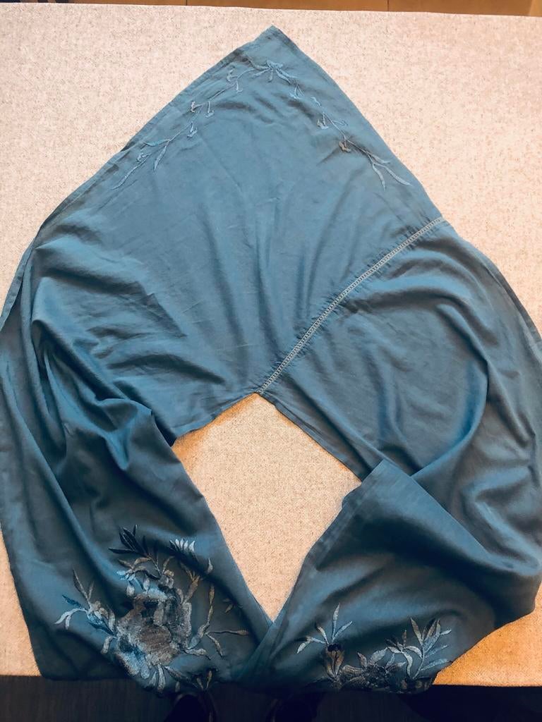 Petrolblauwe sjaal van Essentiel, Essentiel Antwerp, Ophalen of Verzenden, Zo goed als nieuw, Sjaal