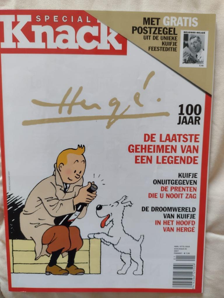 KUIFJE POSTZEGEL KNACK EDITIE 2007, Enlèvement, Tintin, Comme neuf
