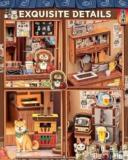 miniatuur poppenhuis met ledlicht | GRATIS LEVERING, Neuf, -, -, CUTEBEE