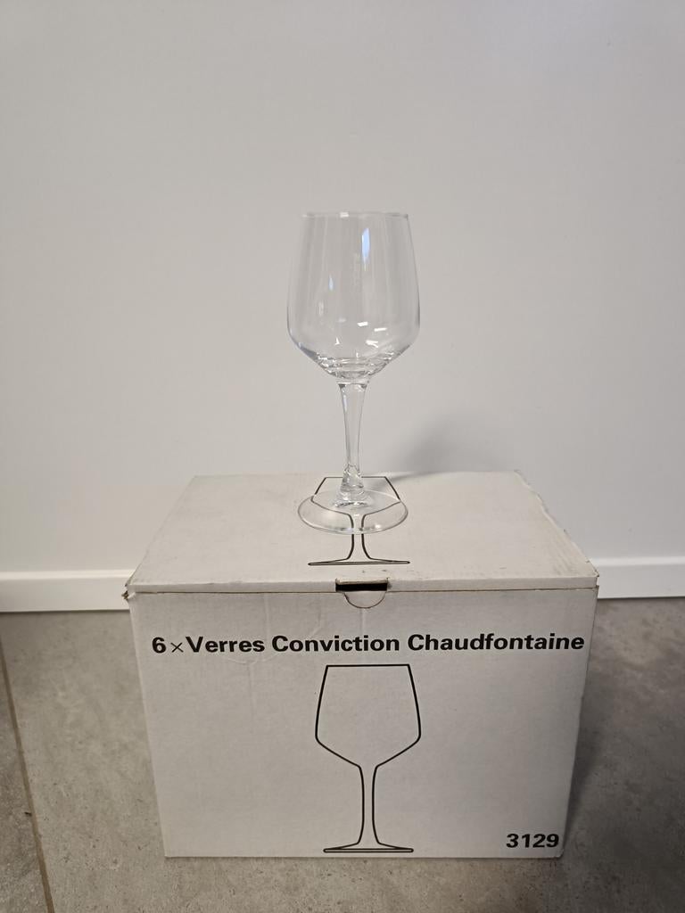 Chaudfontaine glazen 1 pak (6 stuks), Collections, Enlèvement, Comme neuf, Verre à eau