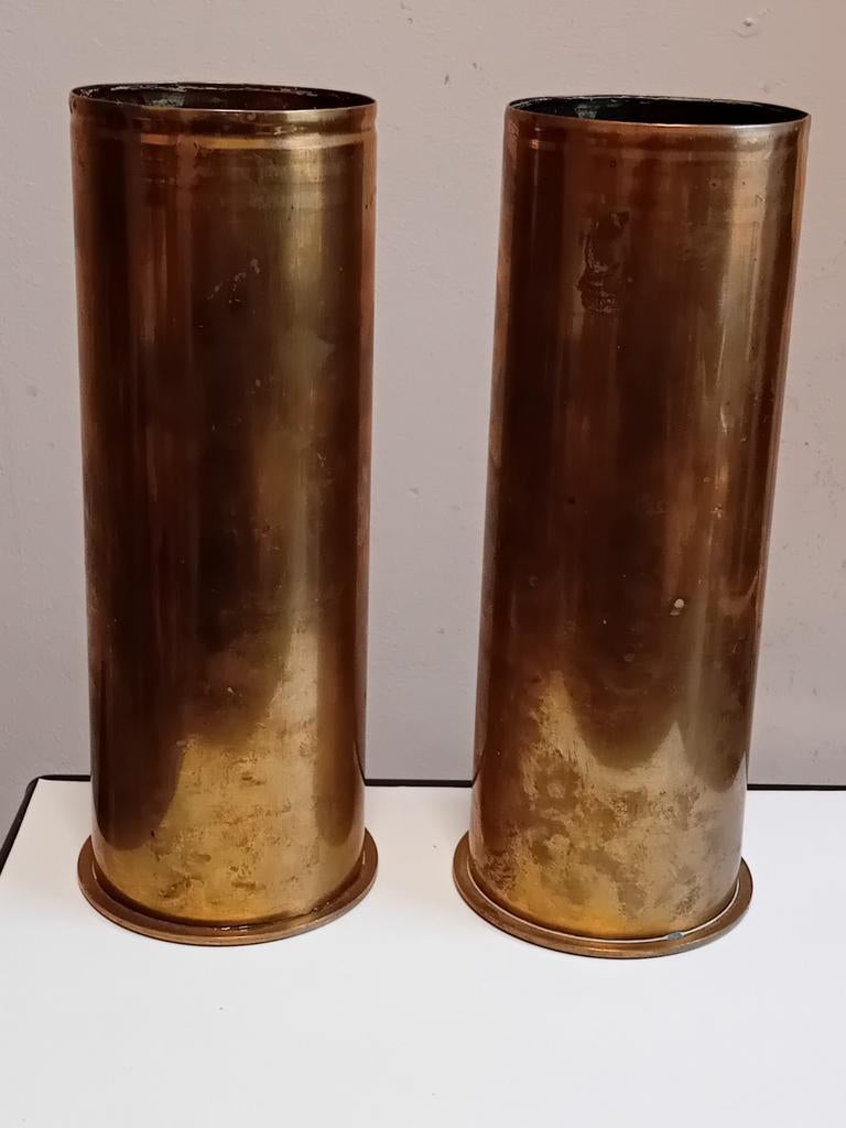 2 Douilles d'obus 1911, Enlèvement ou Envoi, Armée de terre, Douilles ou Pièces de fouille