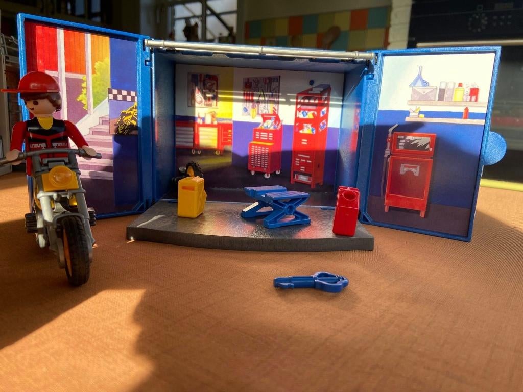 Playmobil garage box, Kinderen en Baby's, Speelgoed | Playmobil, Ophalen, Zo goed als nieuw, Complete set