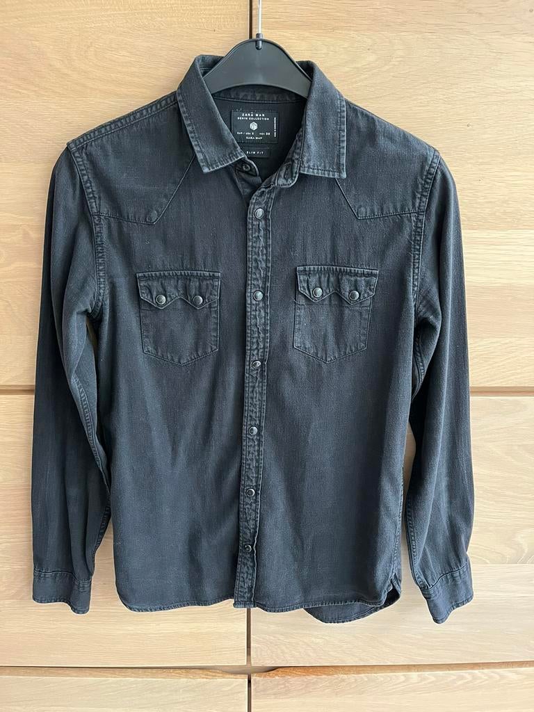 Chemise en jean ZARA MAN, Vêtements | Hommes, Chemises, Enlèvement ou Envoi, Comme neuf, Noir, Zara Man