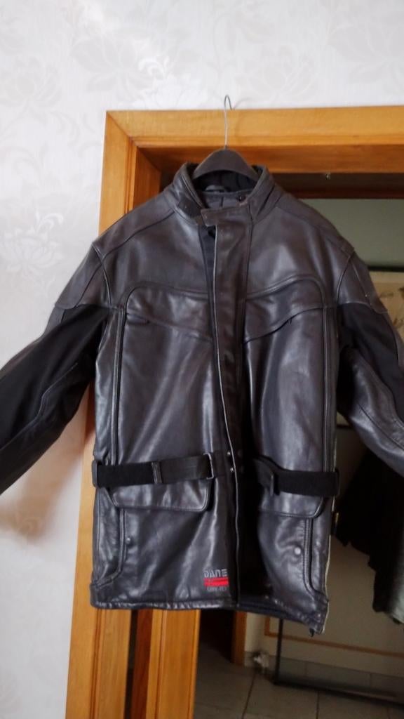 Motorjas heren, maat L, Dane gore-tex, leder, goede staat, Ophalen, Tweedehands, Heren, Dane