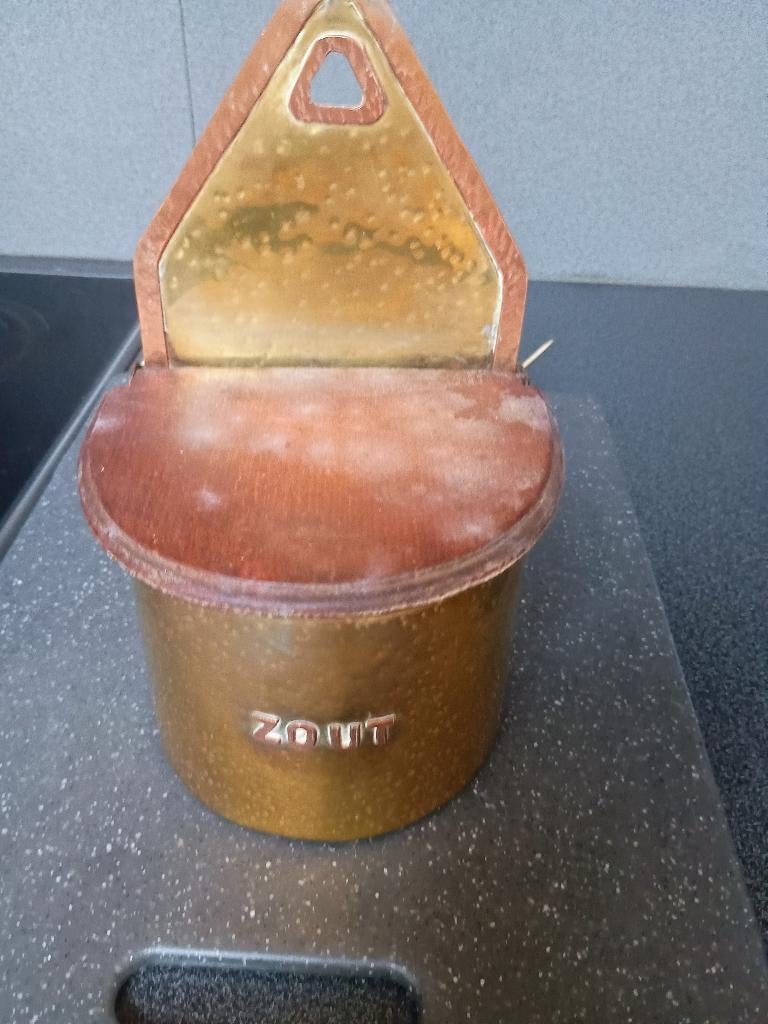 Zout vatje koper, Antiek en Kunst, Ophalen