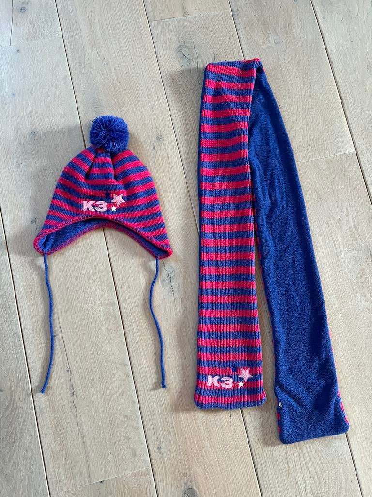 Set van sjaal en muts van K3 van Studio 100, Kinderen en Baby's, Kinderkleding | Mutsen, Sjaals en Handschoenen, Studio 100, Gebruikt