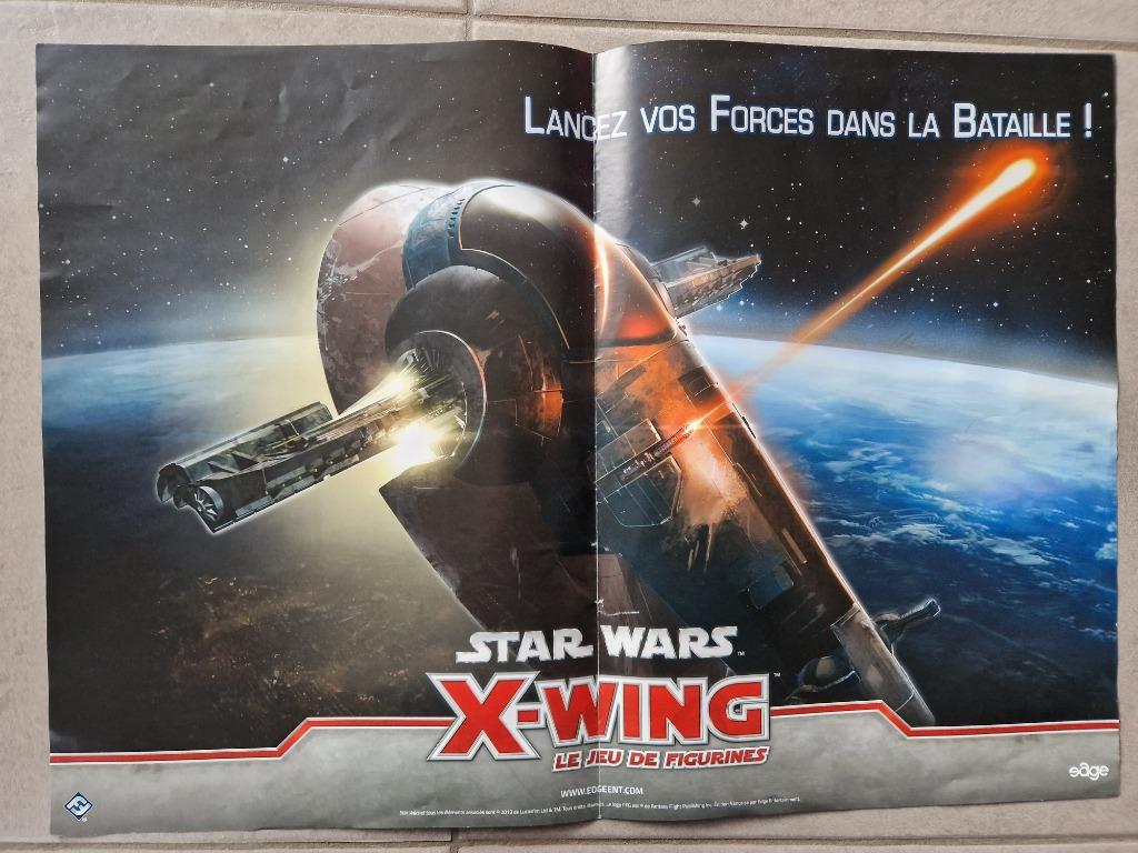 Star Wars X-Wing  Slave I  1 Affiche FFG  Edge Poster, Ophalen of Verzenden, Gebruikt, Boek of Poster