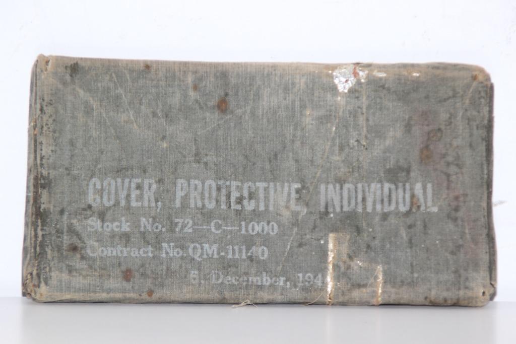 US WW2 "Cover Protective Individual" daté 1944, Collections, Envoi, Armée de terre, Vêtements ou Chaussures