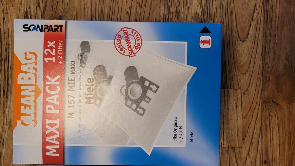 Clean Bag stofzuigerzakken. Scanpart. Maxi pack. 12 stuks, Elektronische apparatuur, Ophalen of Verzenden, Nieuw