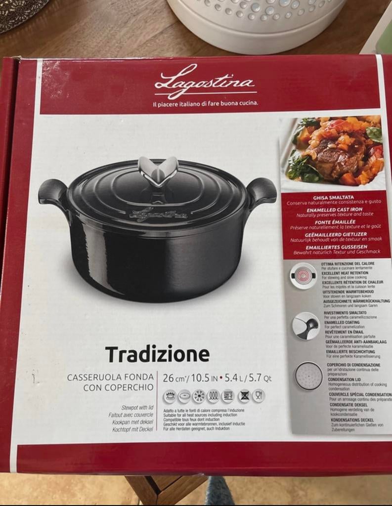 Casserole en fonte lagostina, Ophalen, Zo goed als nieuw, Gietijzer