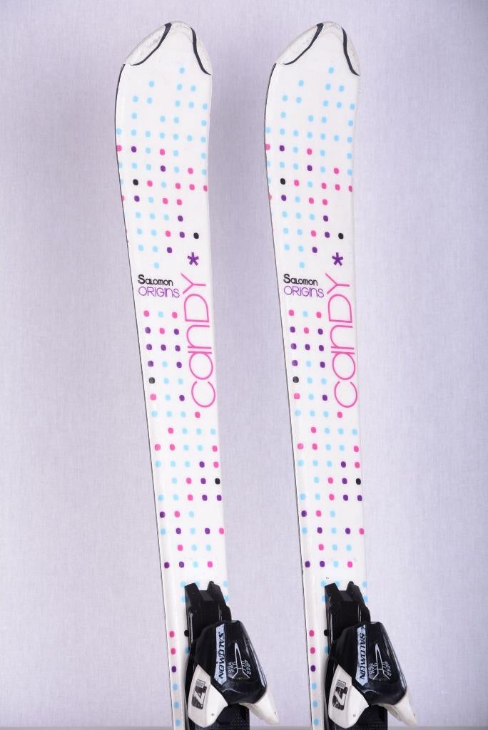 120 130 140 kinder ski's SALOMON origins CANDY, white, Gebruikt, 100 tot 140 cm, Carve, Salomon