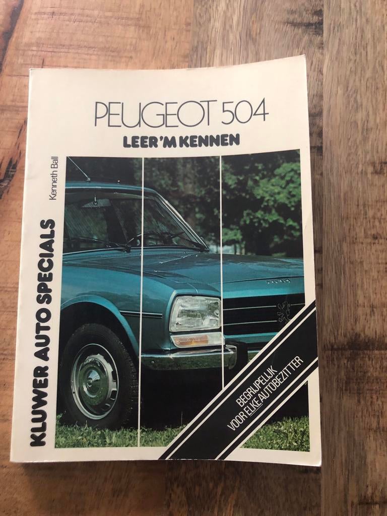 Kluwer autoboek Peugeot 504, Auto diversen, Handleidingen en Instructieboekjes, Ophalen of Verzenden