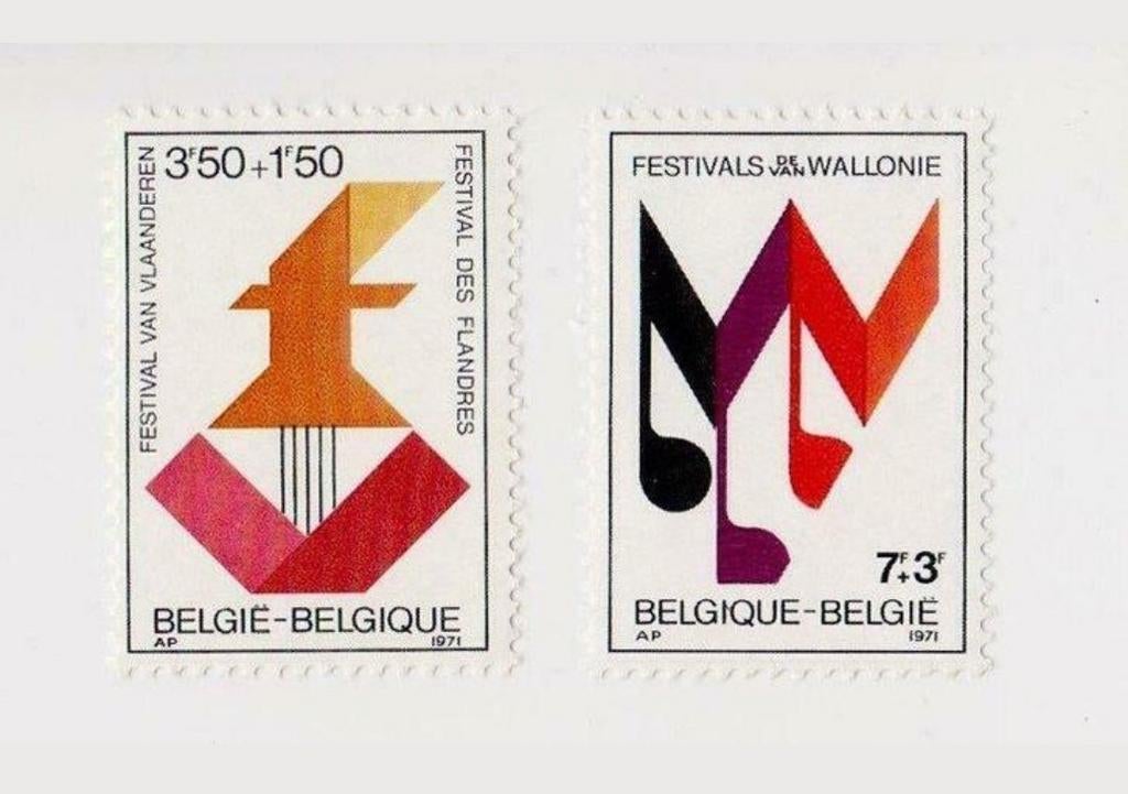 Muziekfestivals 1971, Postzegels en Munten, Ophalen of Verzenden, Postfris