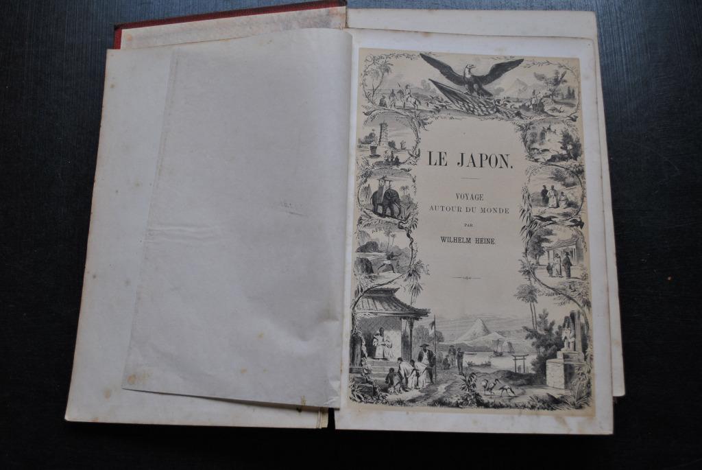 Le Japon Expédition du Commodore Perry - 1859 + 11 gravures, Antiquités & Art, Enlèvement ou Envoi, HEINE Wilhelm