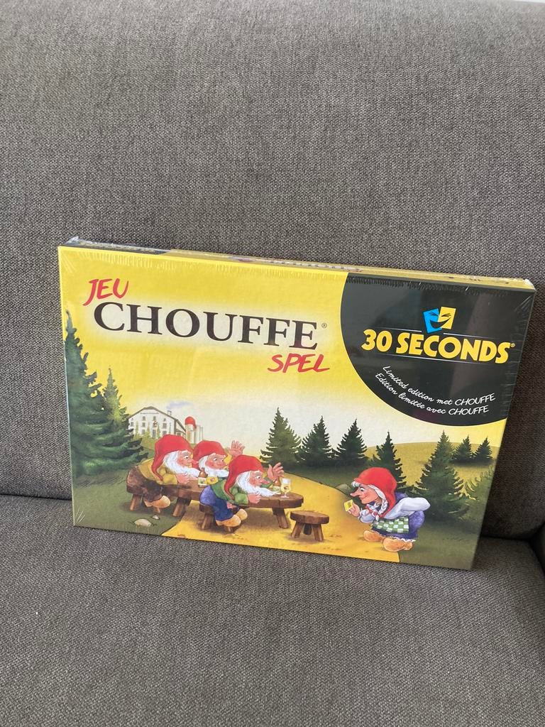Nouveau jeu La Chouffe en 30 secondes, Trois ou quatre joueurs, Enlèvement ou Envoi, Neuf