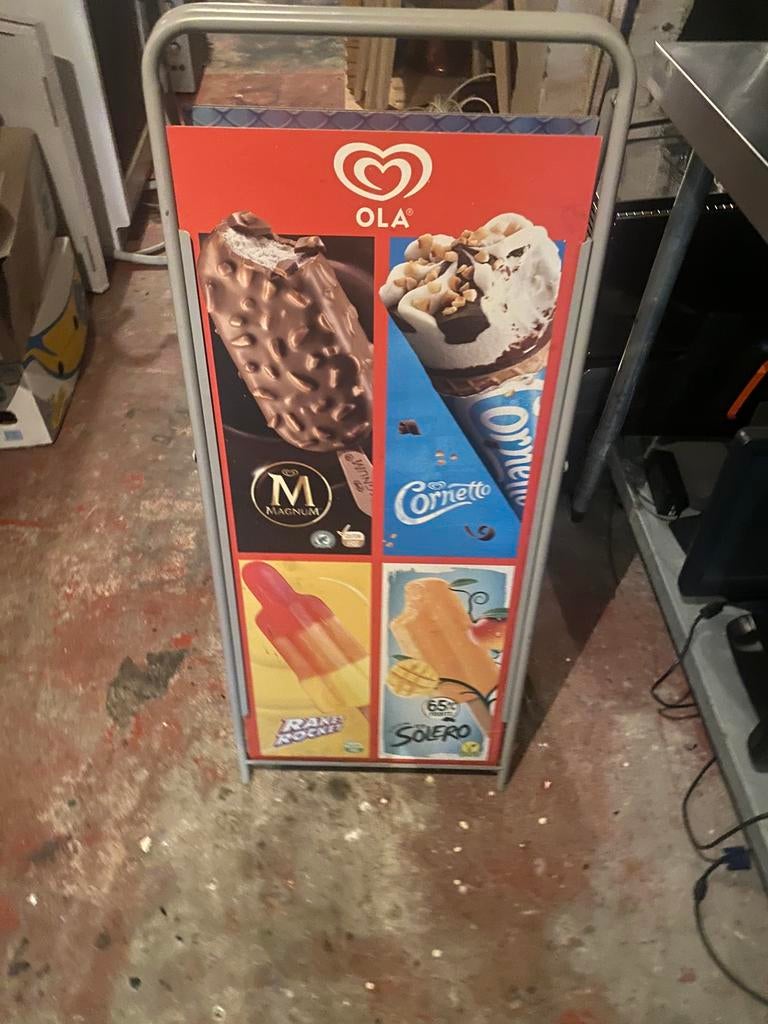 Reclamebord OLA, Verzamelen, Merken en Reclamevoorwerpen, Ophalen