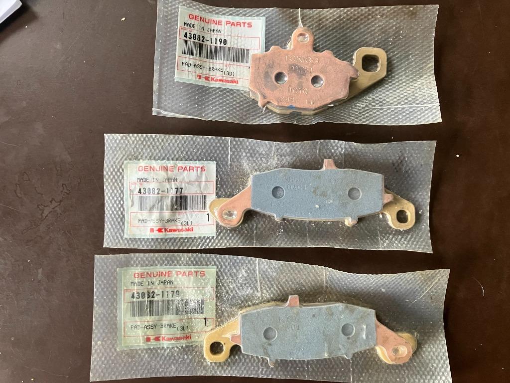 Kawasaki brake pads front & rear for GPZ1100, Enlèvement, Neuf