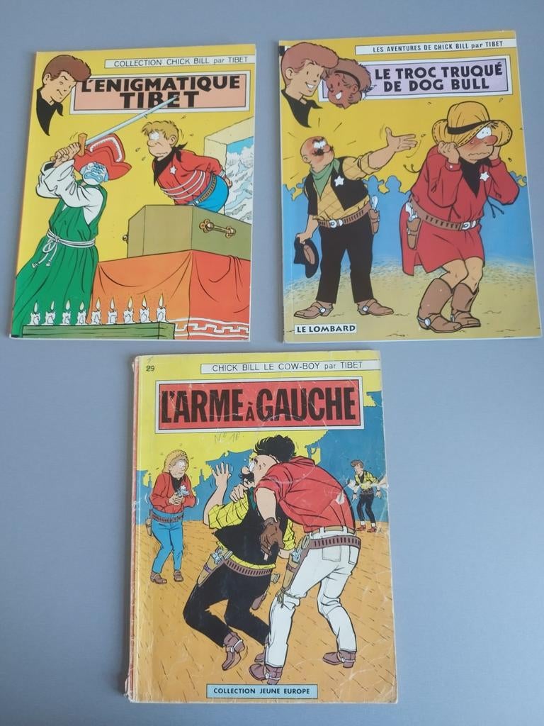Chick Bill brochés divers titres Tibet, Série complète ou Série, Enlèvement ou Envoi, Utilisé