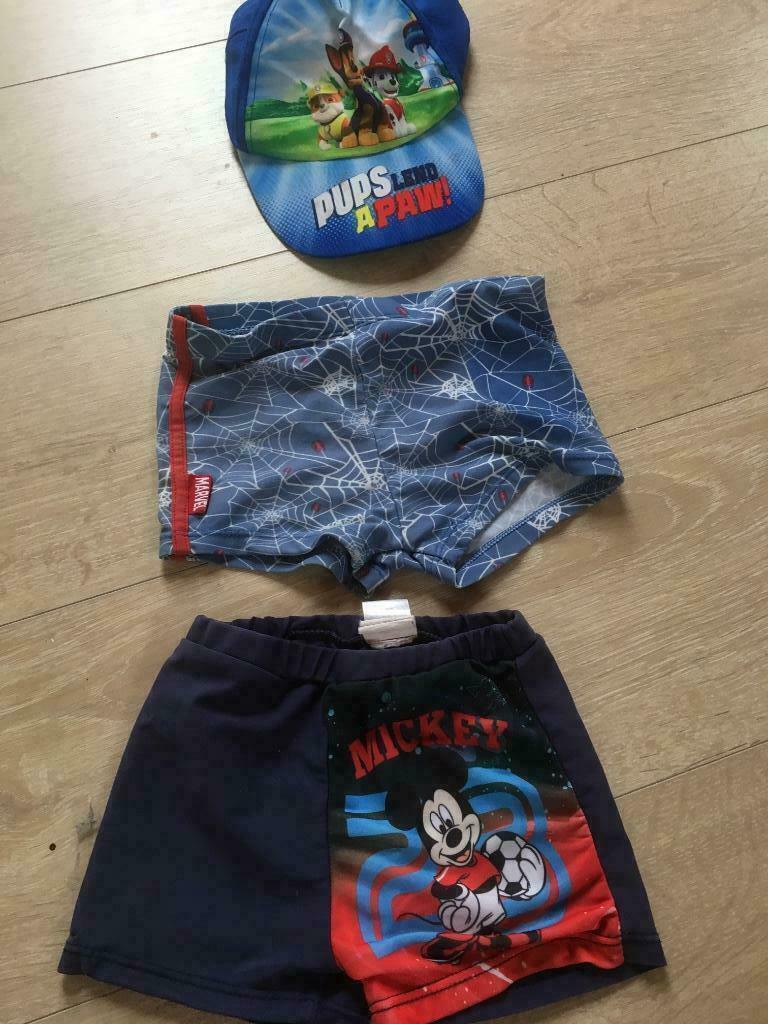 Zwembroekjes Spiderman en Disney 110, Garçon, Enlèvement ou Envoi, Disney-Spiderman-pawPatro, Comme neuf