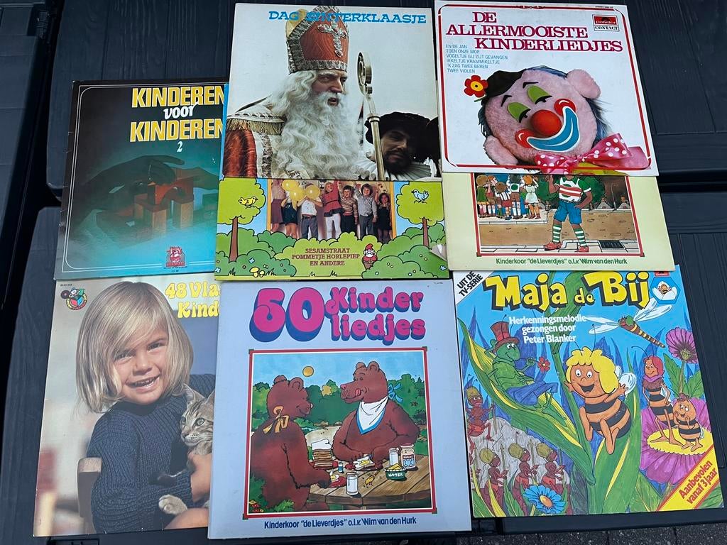 Pakket van  8 LP’S voor kinderen (zie foto’s voor titels), CD & DVD, Vinyles | Enfants & Jeunesse, Enlèvement, Utilisé, Musique