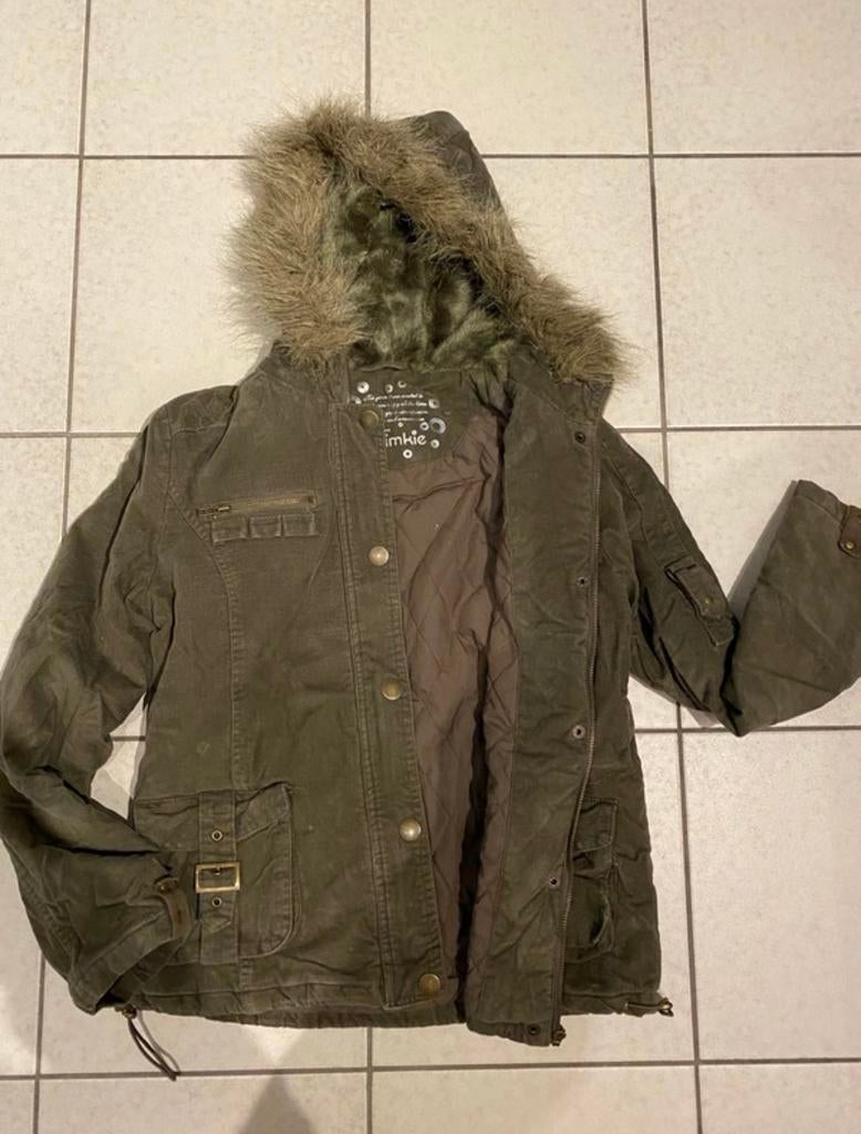 Pimkie kaki jas met capuchon maat L, Kleding | Dames, Overige kleuren, Maat 42/44 (L), Ophalen of Verzenden, Zo goed als nieuw