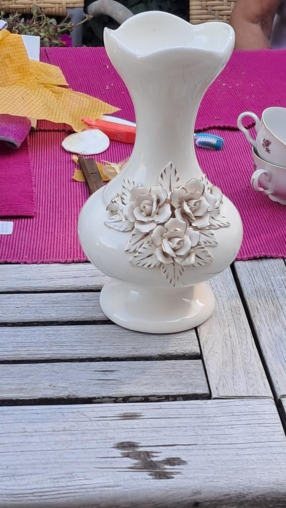 Vintage bloemen vaas, Antiek en Kunst, Ophalen of Verzenden