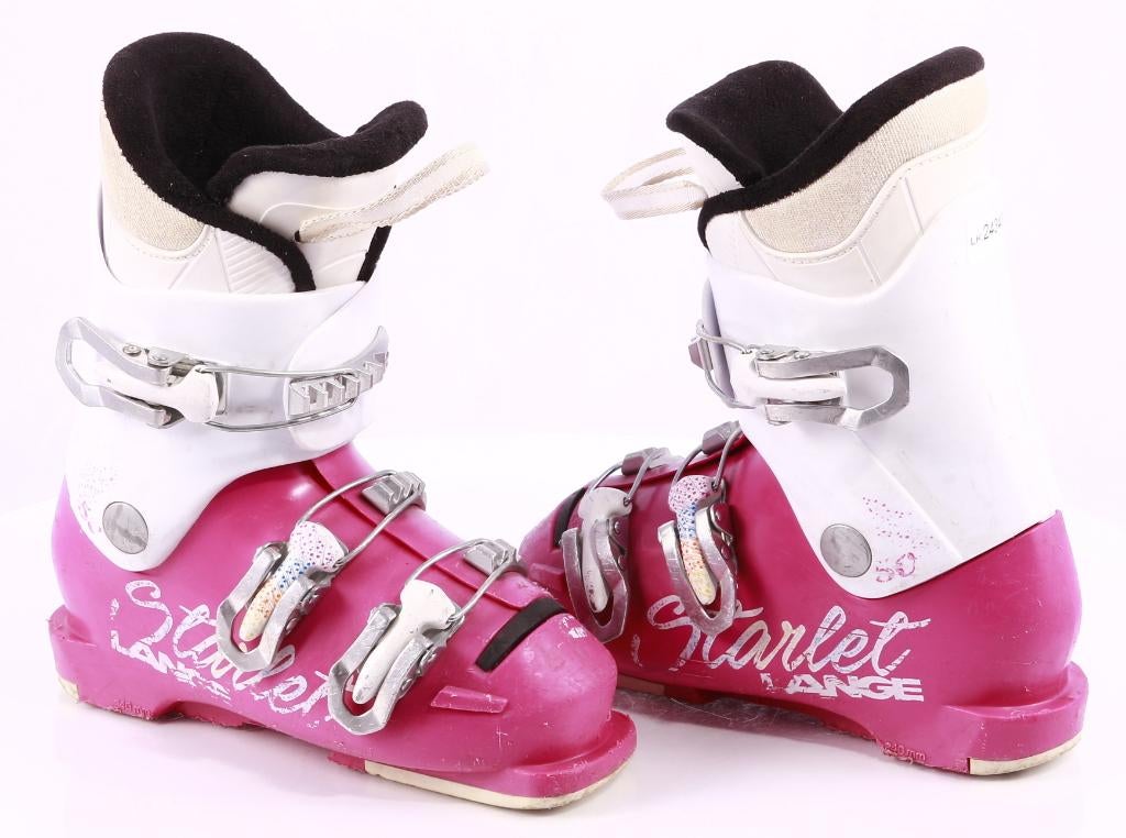 Chaussures de ski 30 30.5 EU pour enfants LANGE STARLET 50, Carving, Enlèvement ou Envoi, Utilisé, Chaussures