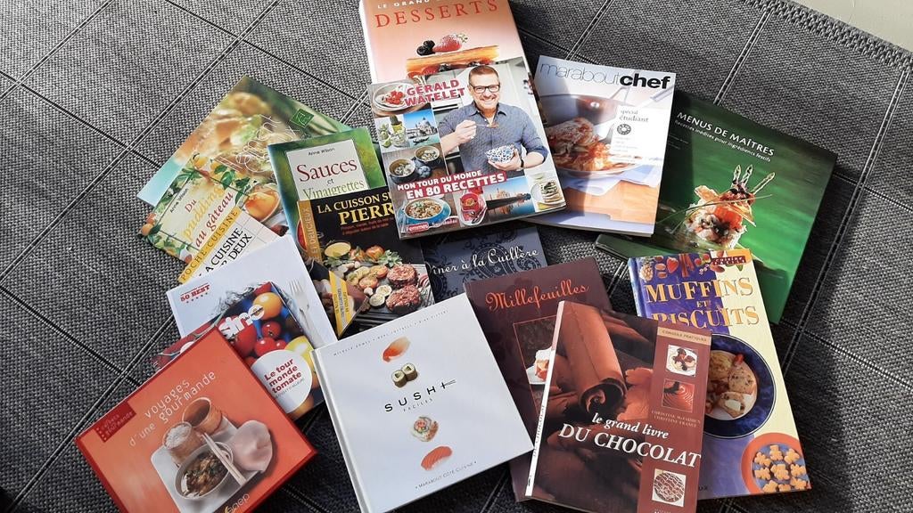 Lot de 17 livres de cuisine, Enlèvement ou Envoi, Comme neuf