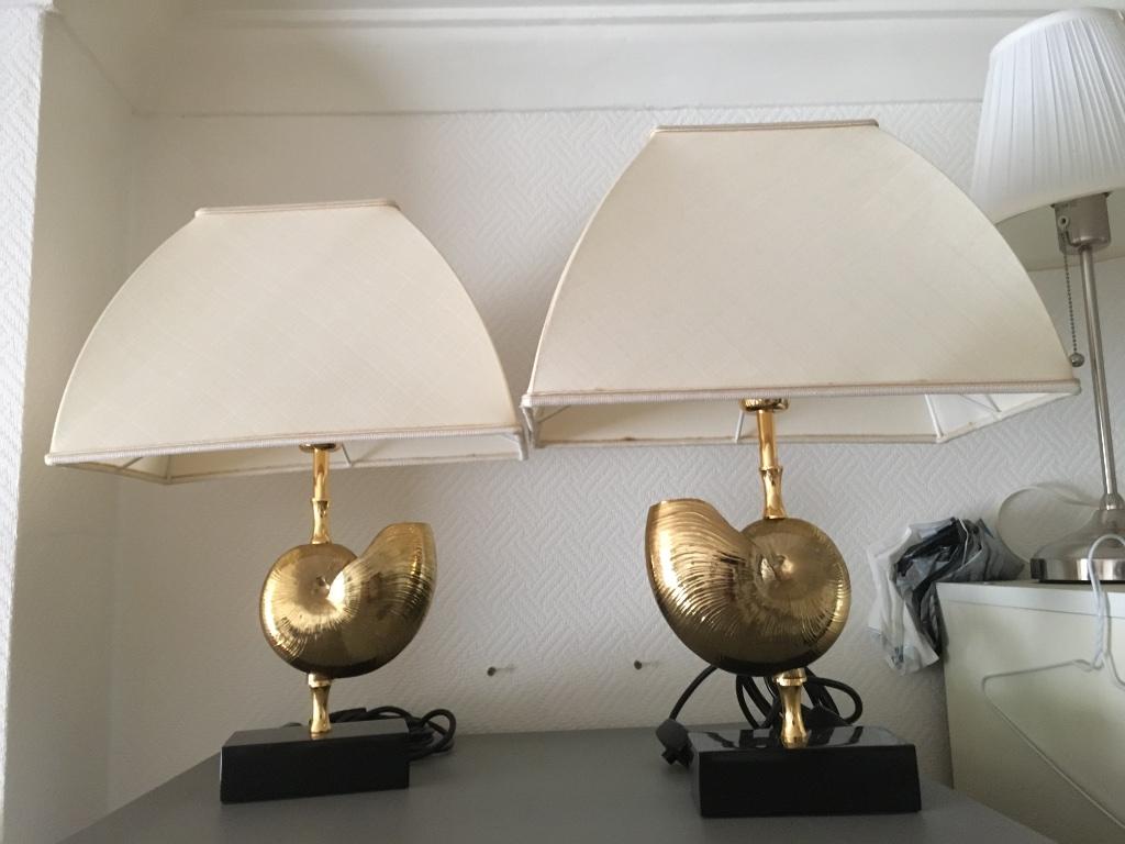 Maison Charles 2 Nautilus Shell tafel lampen, Ophalen