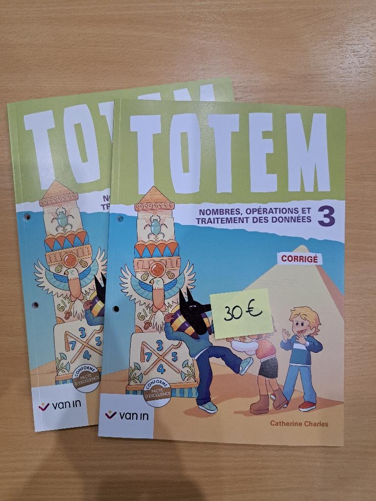 Totem Nombres, opérations, données 3 - Manuel scolaire math, Enlèvement, Neuf, Primaire, Mathématiques A