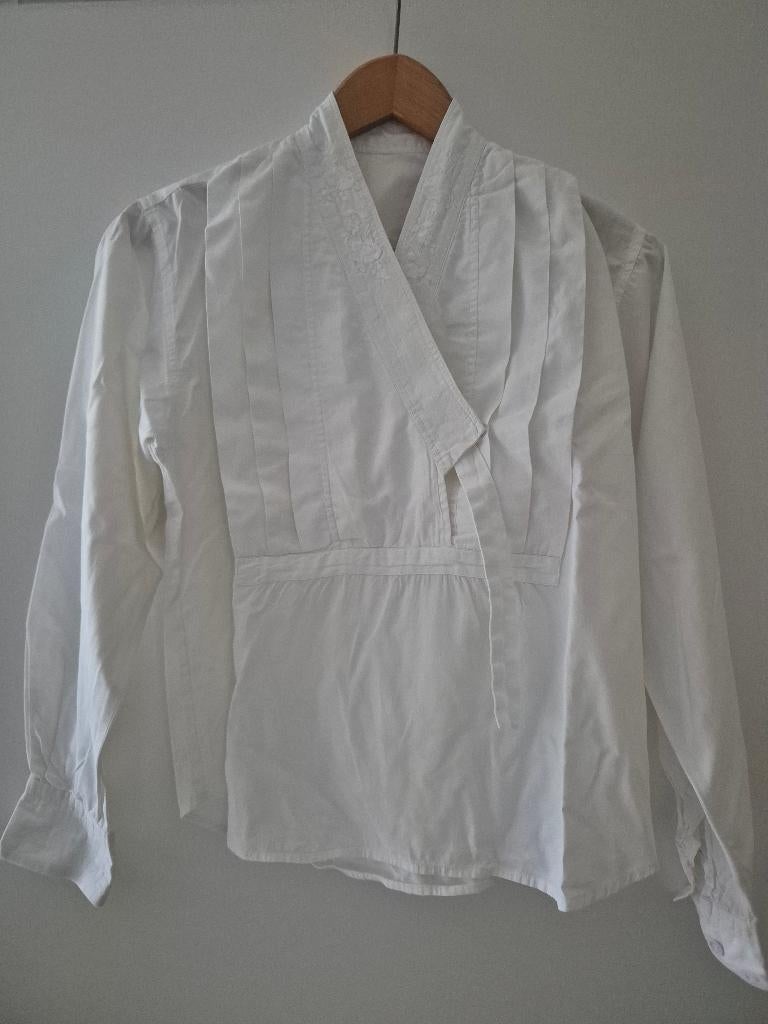 Oosters witte blouse met borduursel maat s katoen, Kleding | Dames, Ophalen of Verzenden, Zo goed als nieuw, Maat 36 (S), Wit
